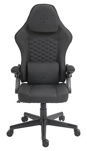Žaidimų kėdė DELTACO GAMING minkšto audinio, juoda / GAM-180