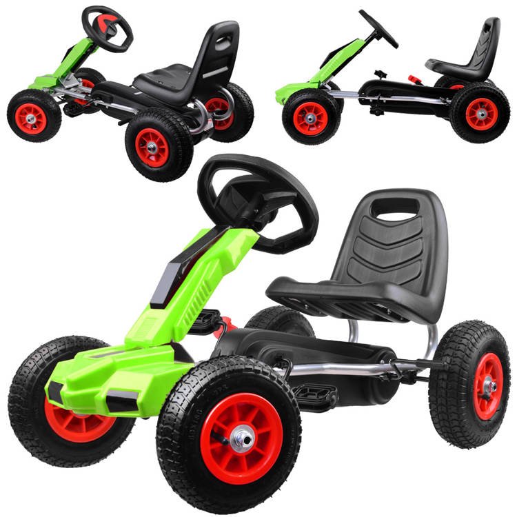 Pedalais minamas kartingas GoKart Sport HRSP0152-ZI žalias