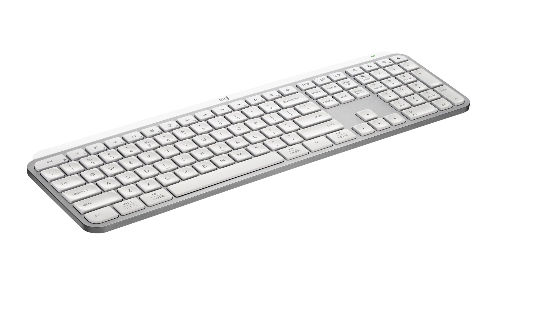 Klaviatūra Logitech MX Keys S Pale, belaidė, pilkas