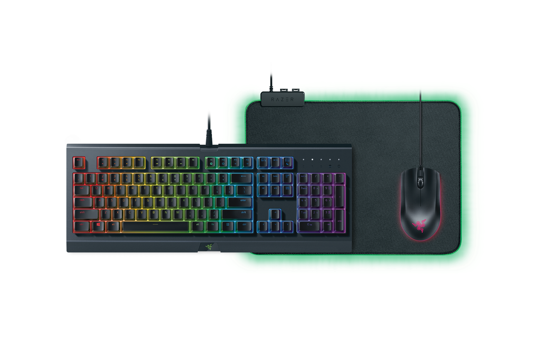 Klaviatūros, pelės ir kilimėlio komplektas RAZER Holiday Bundle 2018