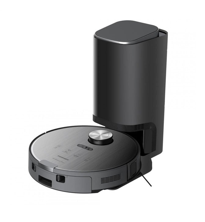 Robotas dulkių siurblys su drėgno valymo f-ja, ir išsivalymo stotele HRVC-MAI52DSBK HEINNER