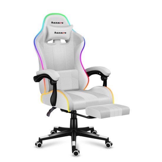 Žaidimų kėdė Huzaro Force 6.2 White RGB