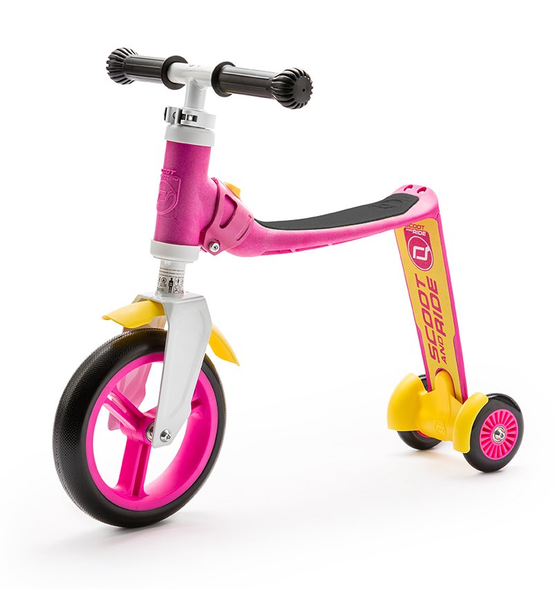 Paspirtukas SCOOT AND RIDE Highwaybaby+ rožinė/geltona