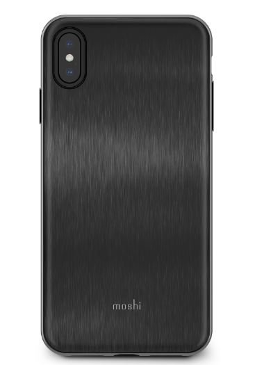 Dėkliukas MOSHI iGlaze iPhone XS Max, nugarėlė, Armour Black, juodas