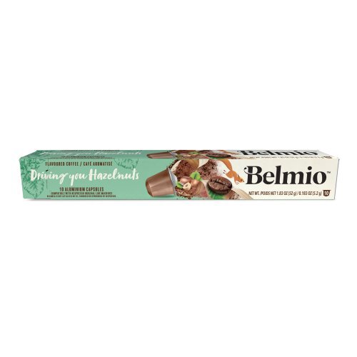 Kavos kapsulės Belmio Driving you Hazelnuts, Nespresso kavos aparatams, 10 kapsulių / BLIO31371