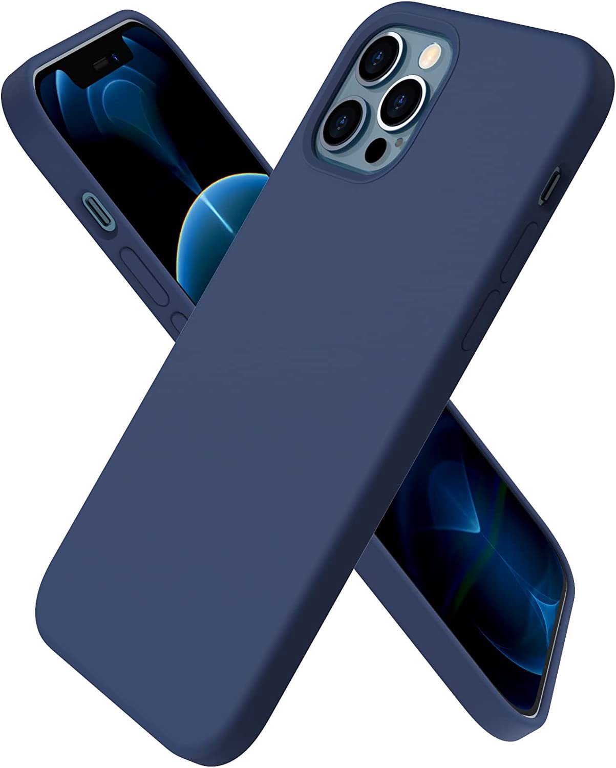 Dėkliukas Liquid Silicone Samsung Galaxy A55 5G, tamsiai mėlynas