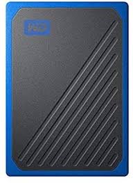 Išorinis SSD WD 500GB, juodas-mėlynas/ WDBMCG5000ABT-WESN
