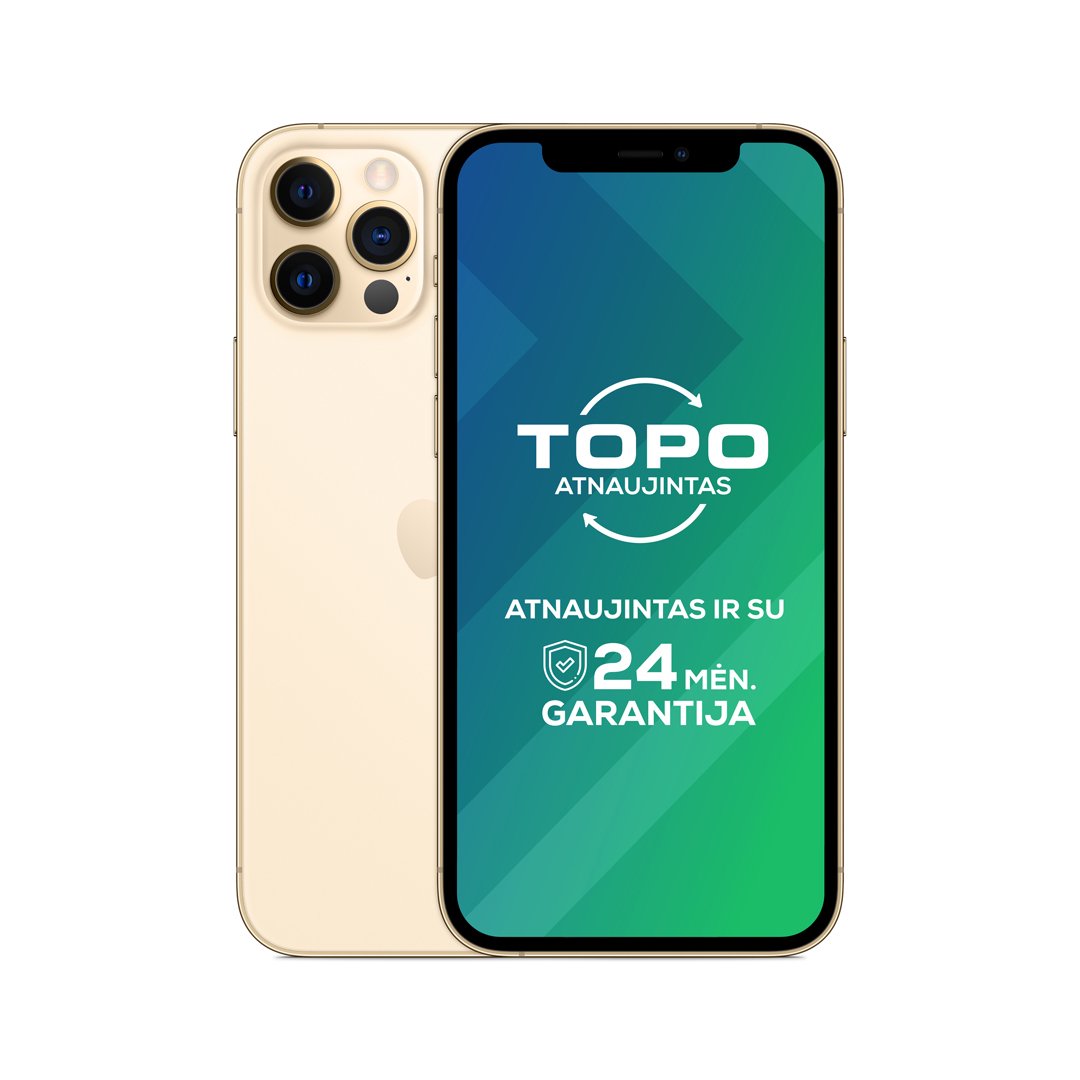 Mobilusis telefonas APPLE iPhone 12 Pro 128GB Gold Atnaujintas, A lygis