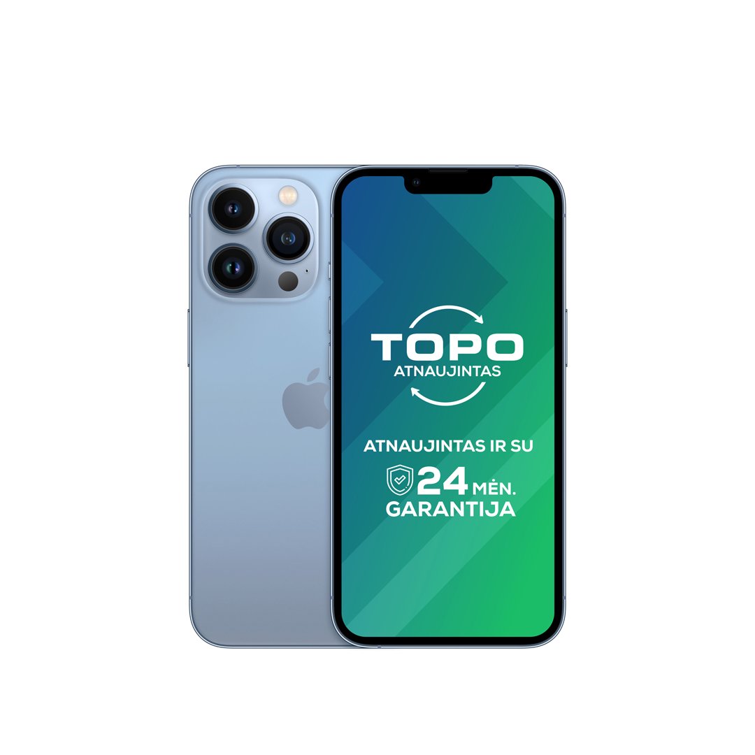 Mobilusis telefonas APPLE iPhone 13 Pro 128GB Sierra Blue Atnaujintas, B lygis