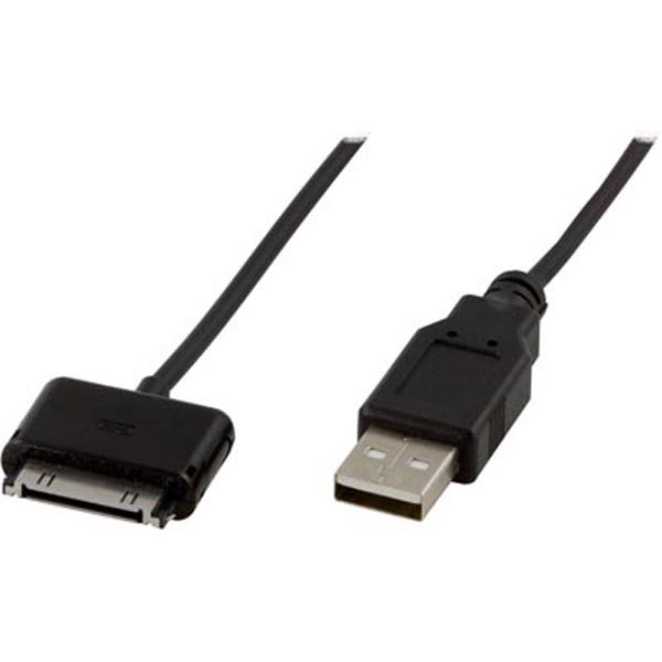 Mob. telefono kabelis DELTACO USB-iPhone dock, 0.5m, juodas / IPNE-823
