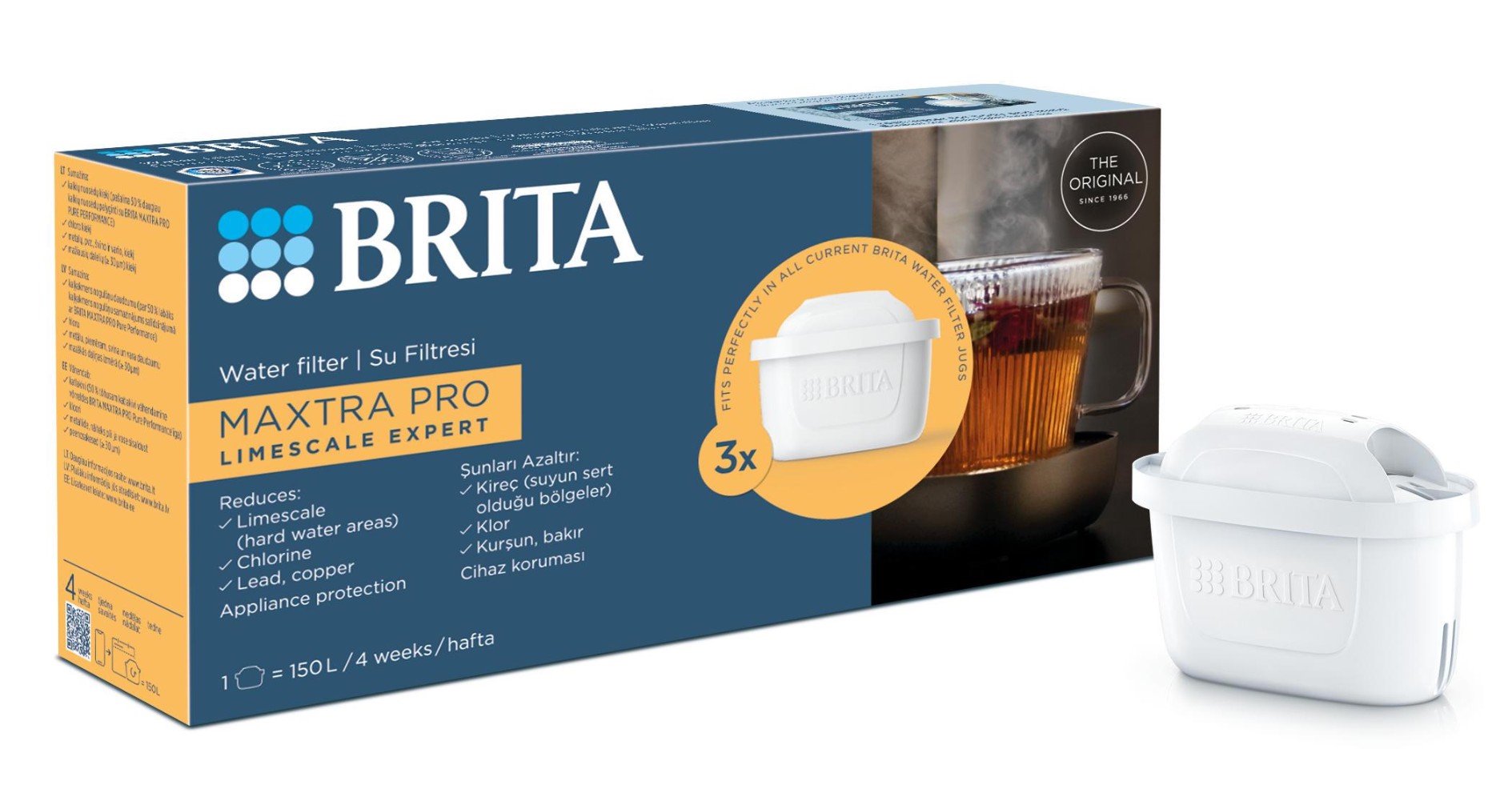 Vandenis filtras BRITA Maxtra PRO Limescale expert 3 vnt.