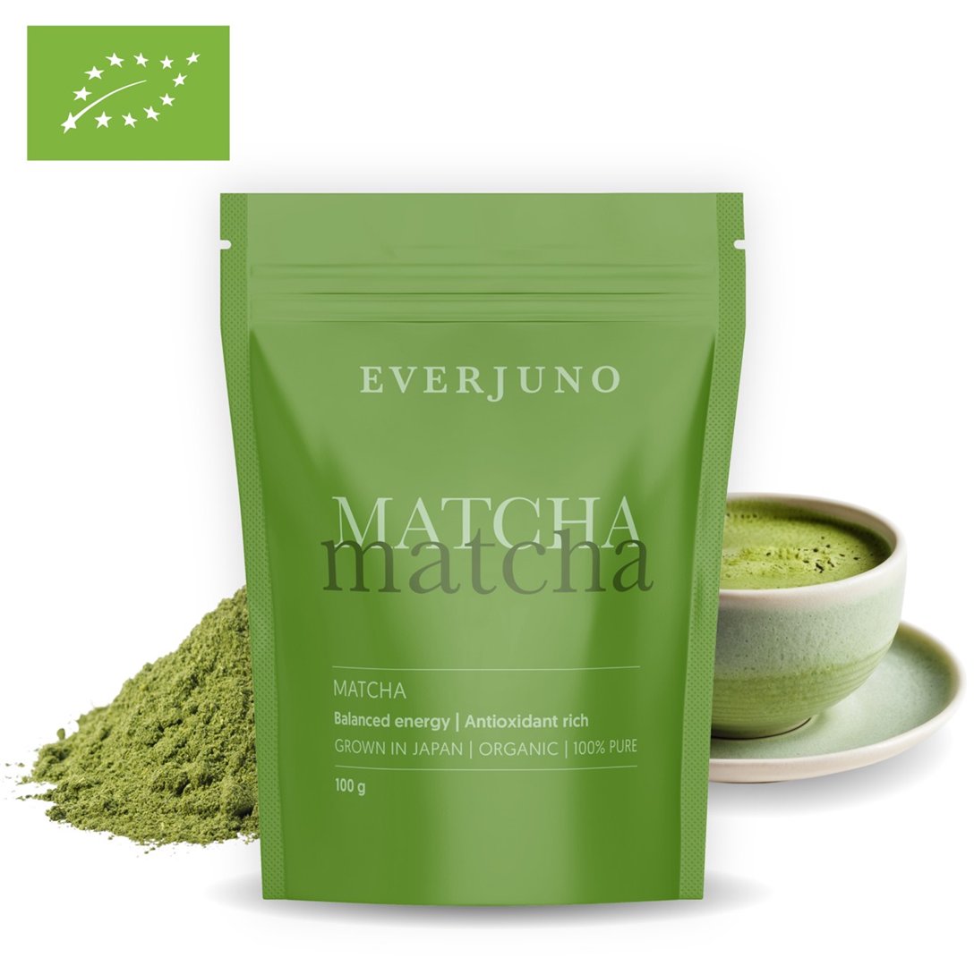 Ekologiška arbata EVERJUNO Matcha, 100 g.