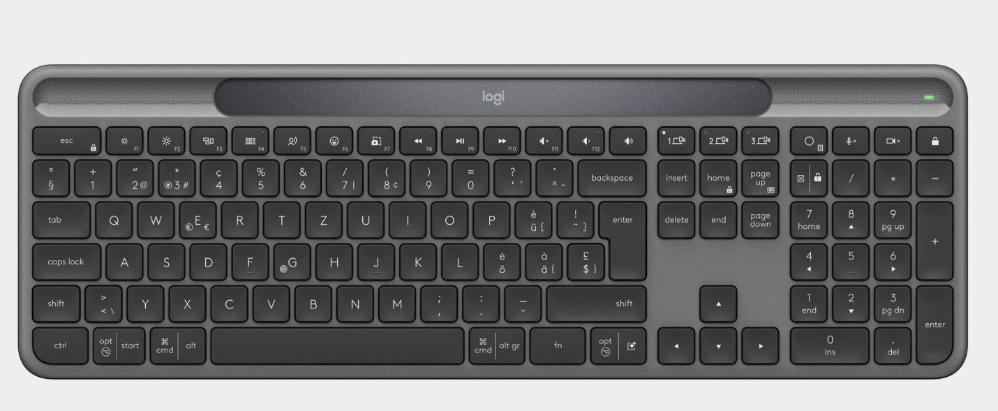 Belaidė klaviatūra LOGITECH Slim Solar+ wireless K980(US)