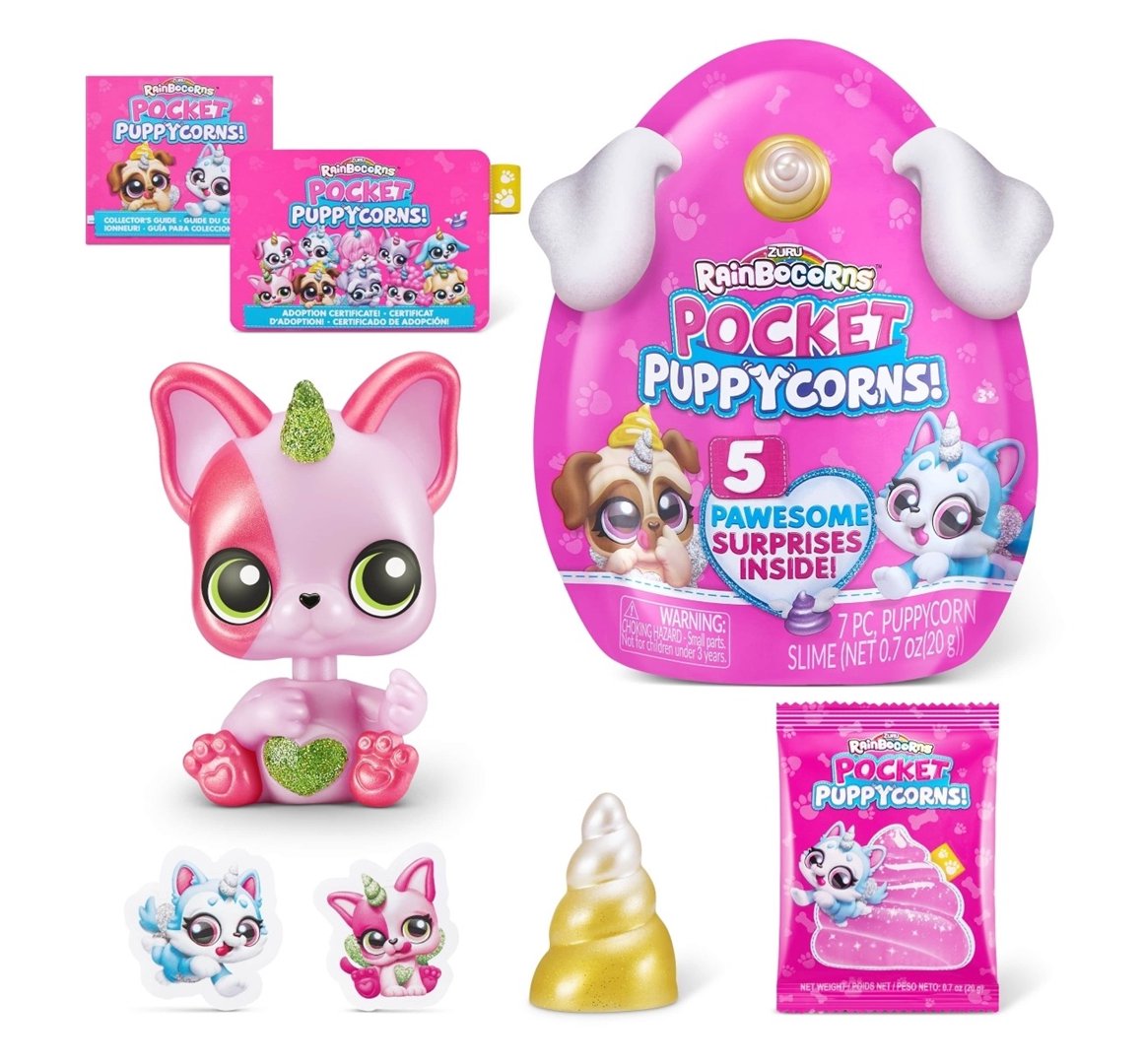 Figūrėlė su aksesuarais RAINBOCORNS Pocket Puppycorn, 1 series, 5 accessories, įv. dizaino 9285