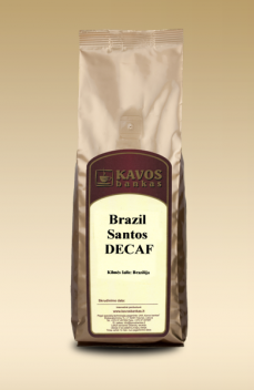 Kavos pupelės KAVOS BANKAS Brazil Santos DECAF, 500g