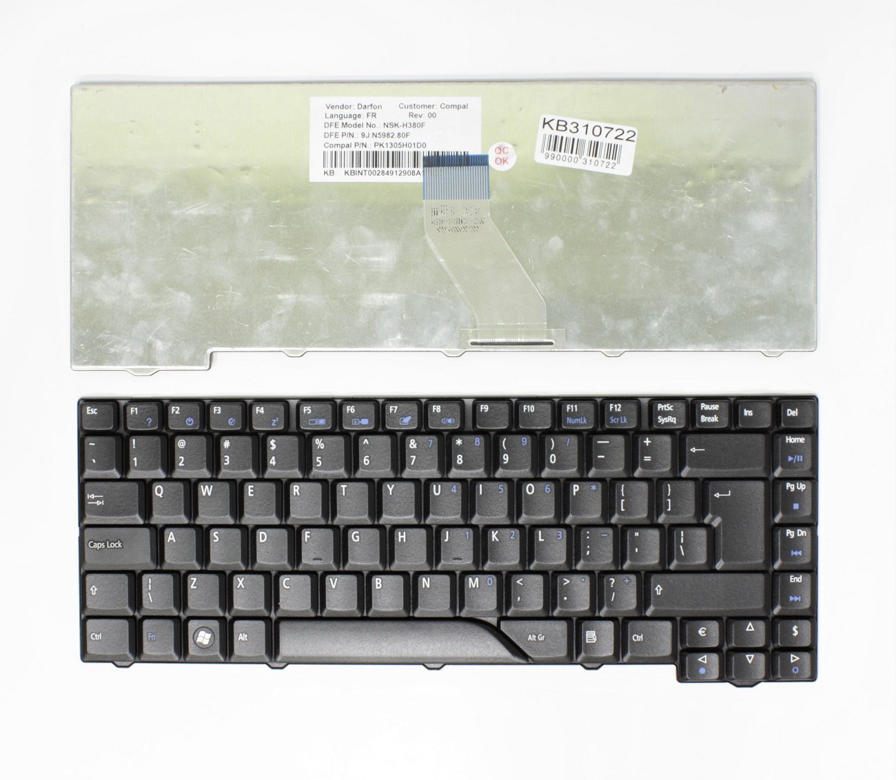 Klaviatūra ACER Aspire: 5310, 5315, 5320, 4520, 4530, 4920, 4930, 6920, UK