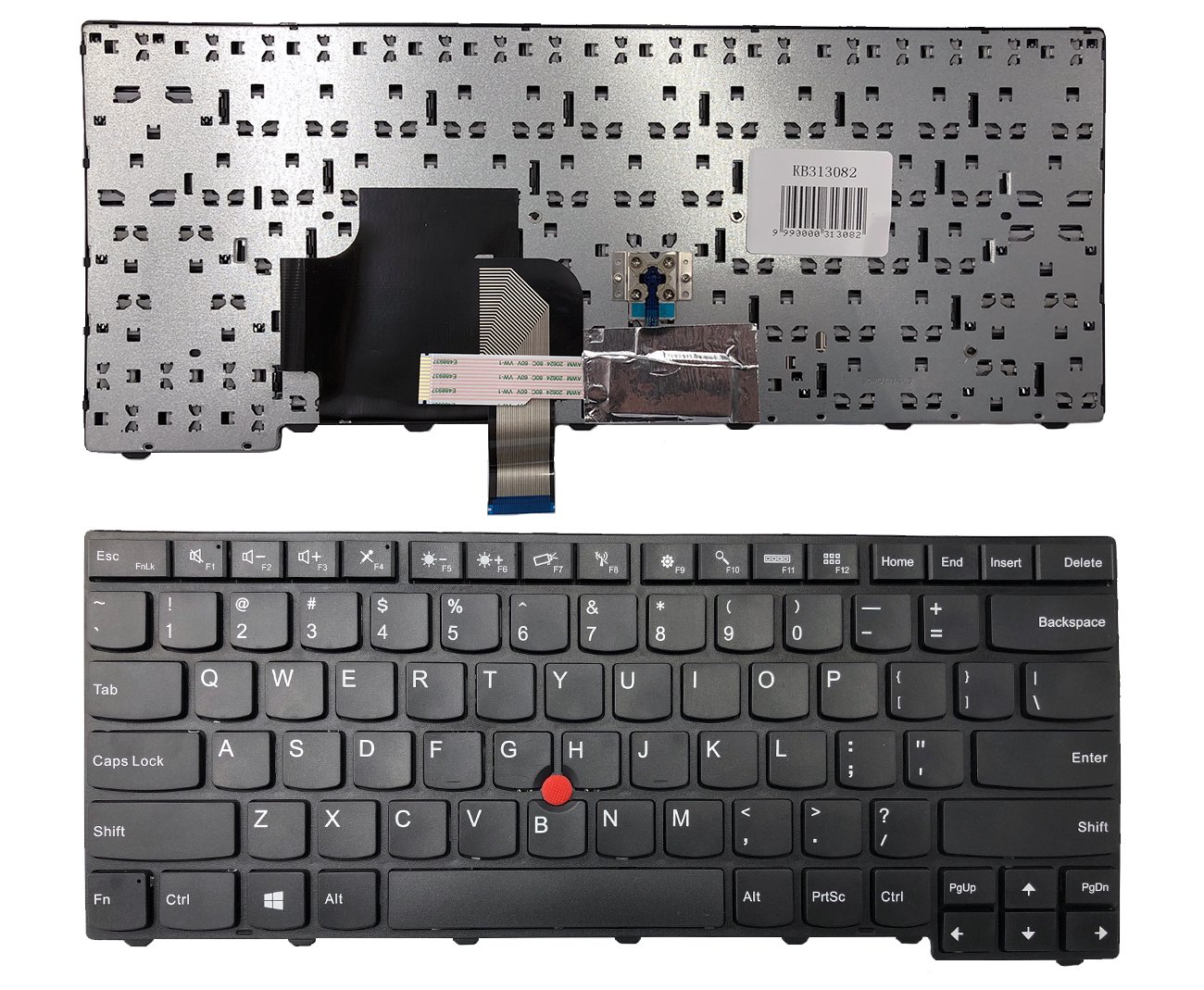Klaviatūra LENOVO: Thinkpad T440, T440p, T440s, T450, T450s, T431s, E431 su rėmėliu ir „trackp