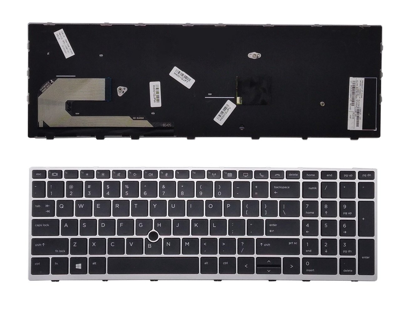 Klaviatūra HP: Elitebook 850 G5 755 G5 ZBook 15u G5 su pašvietimu