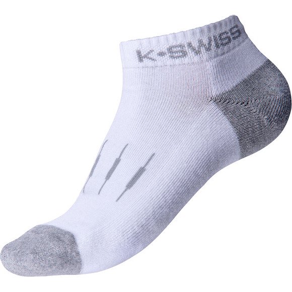 Teniso kojinės unisex K-SWISS Low Cut 35-38 White/light grey 3-pack