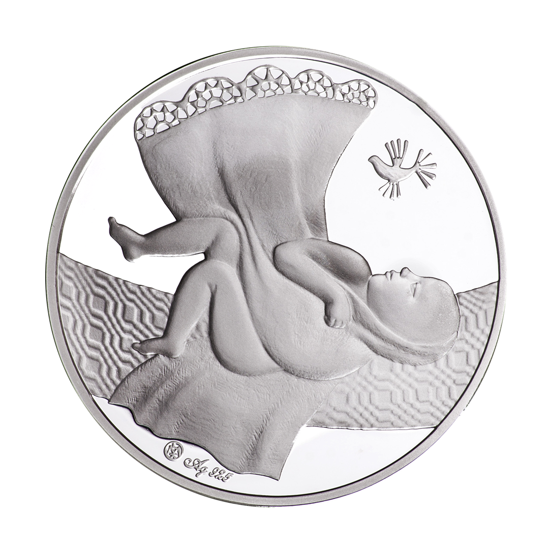 Medalis Vaikui, 37mm, Ag925, 23,3 g., k.
