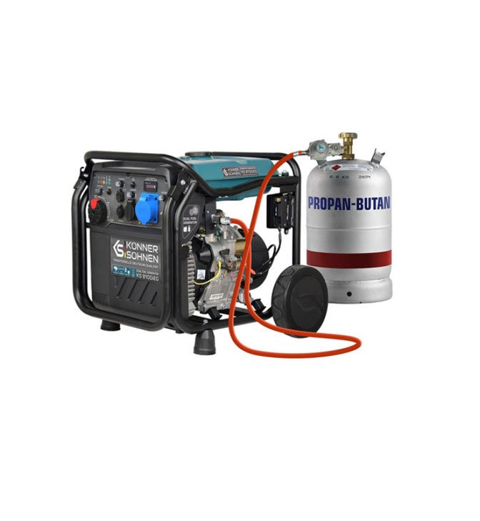 Inverterinis benzininis /dujinis generatorius 8500W, KS 8100iEG, KONNER &amp; SOHNEN