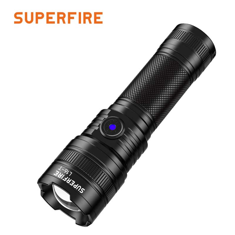 Žibintuvėlis L16-X, 400lm, fokusuojamas, įkraunamas USB C, 18650 3400mAh, IP43