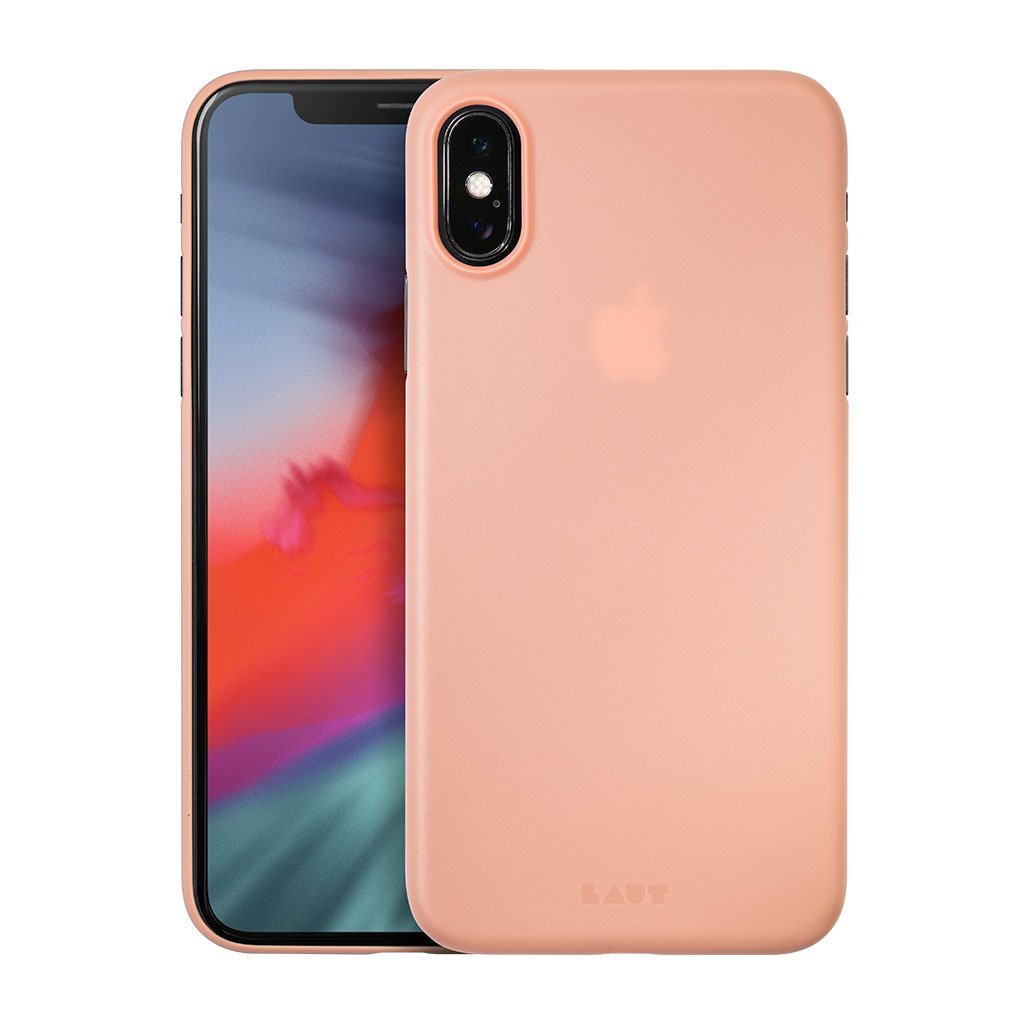Dėkliukas LAUT SlimSkin iPhone XS, nugarėlė, rausva