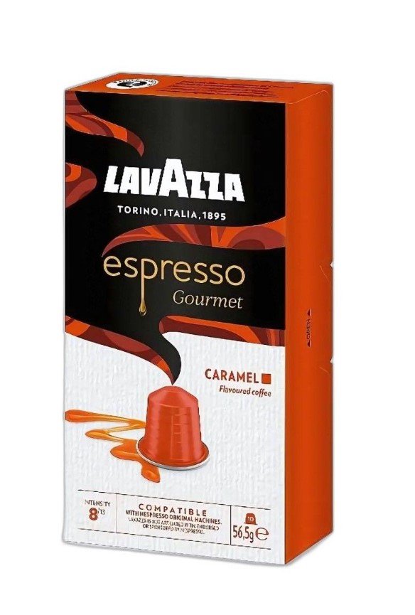 Kavos kapsulės LAVAZZA Nespresso aparatams Gourmet Caramel 56,5 g.