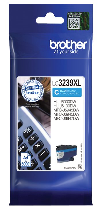 Toneris Brother High-yield Ink Cartridge  LC3239XLC  Ink  Cyan