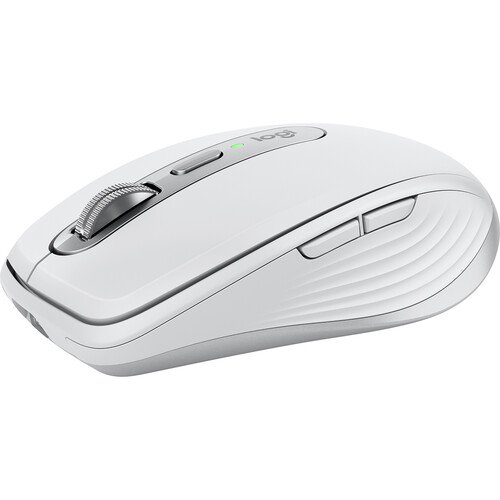 Pelė LOGITECH MX Anywhere 3S Pale, belaidė, šviesiai pilka