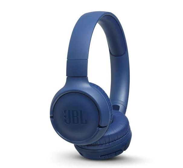 Ausinės JBL Tune 500BT ant ausų, bluetooth, mėlyna