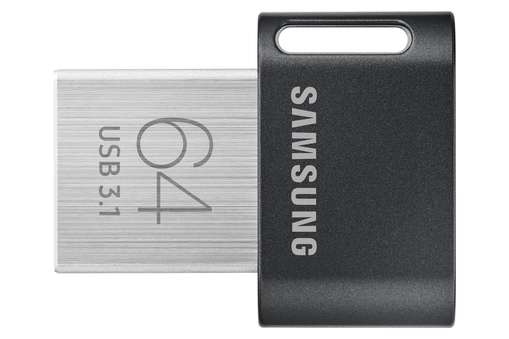 USB raktas SAMSUNG FIT Plus MUF-64AB/APC 64 GB USB 3.1 Black/Silver