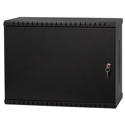 NETRACK V-Line Rack 19inch 3U/180mm - black metal door
