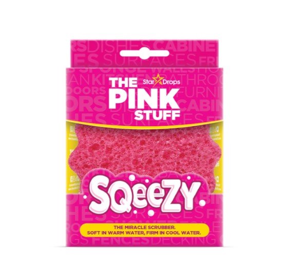 Valomoji kempinė PINK STUFF Sqeezy, 1 vnt.