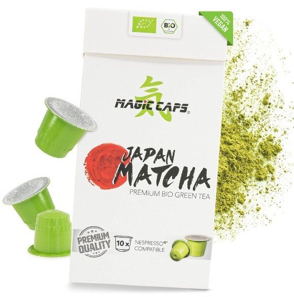 Žalios arbatos milteliai kapsulėse Nespresso  MAGIC MATCHA (10 vnt. x 1,5 g)