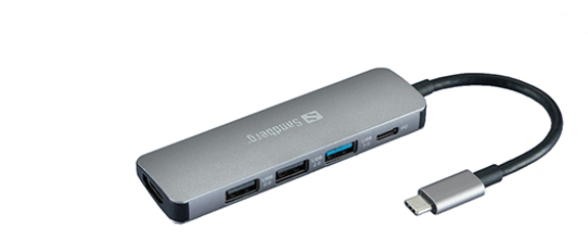 Sandberg 136-32 USB-C Dock HDMI+3xUSB+PD 100W