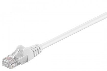 Goobay 68502 CAT 5e patch cable, U/UTP, white, 10m