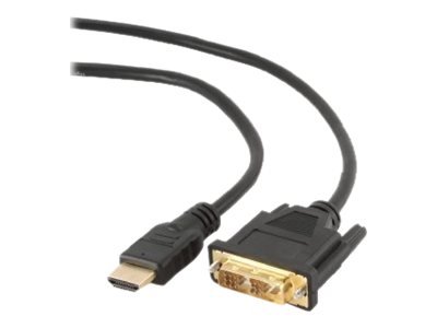 Kabelis GEMBIRD CC-HDMI-DVI-15 Gembird HDMI to DVI male-male su paauksuotomis jungtimis, 4.5m
