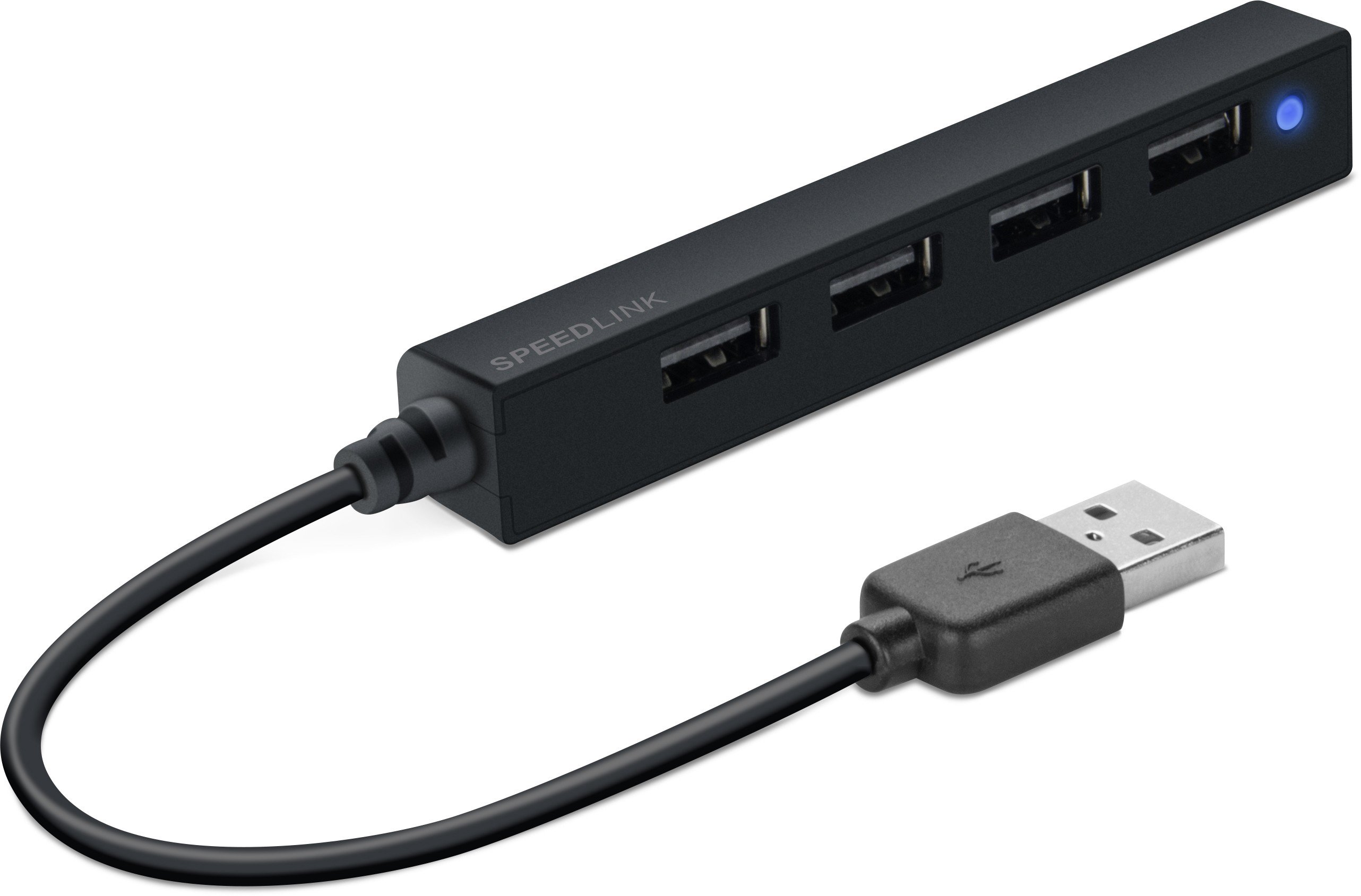 Šakotuvas Speedlink Snappy Slim, 4 x USB 2.0 jungtys (SL-140000-BK), Juodas
