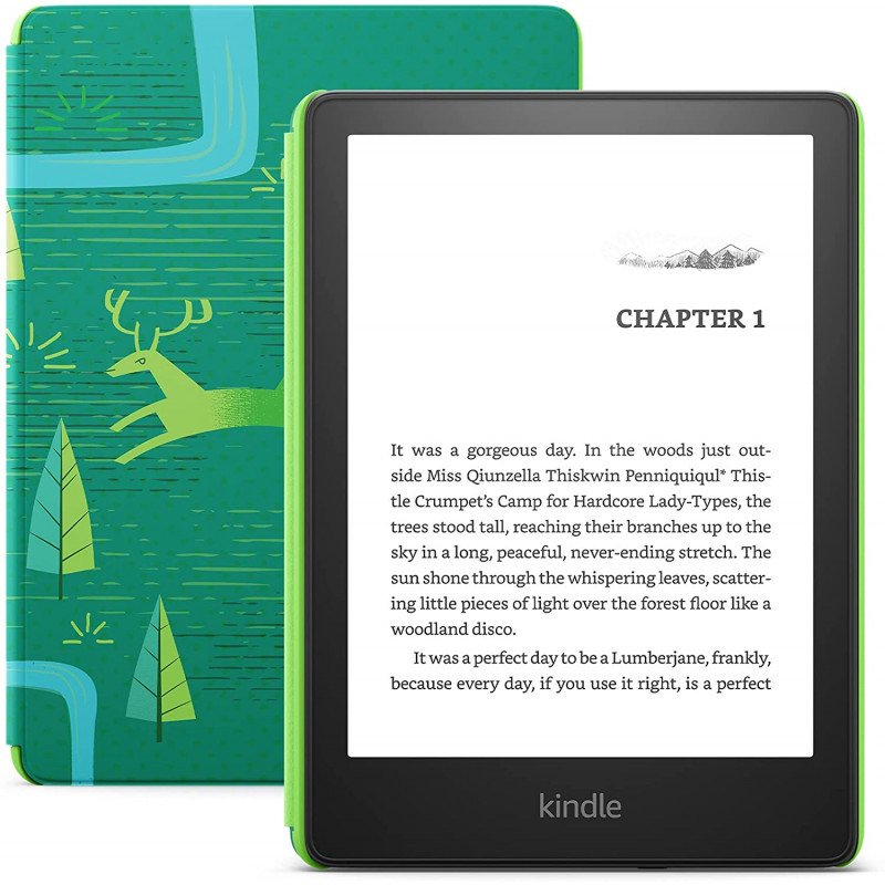 E-skaityklė Amazon Kindle Paperwhite Kids 16GB 11th Gen, emerald forest