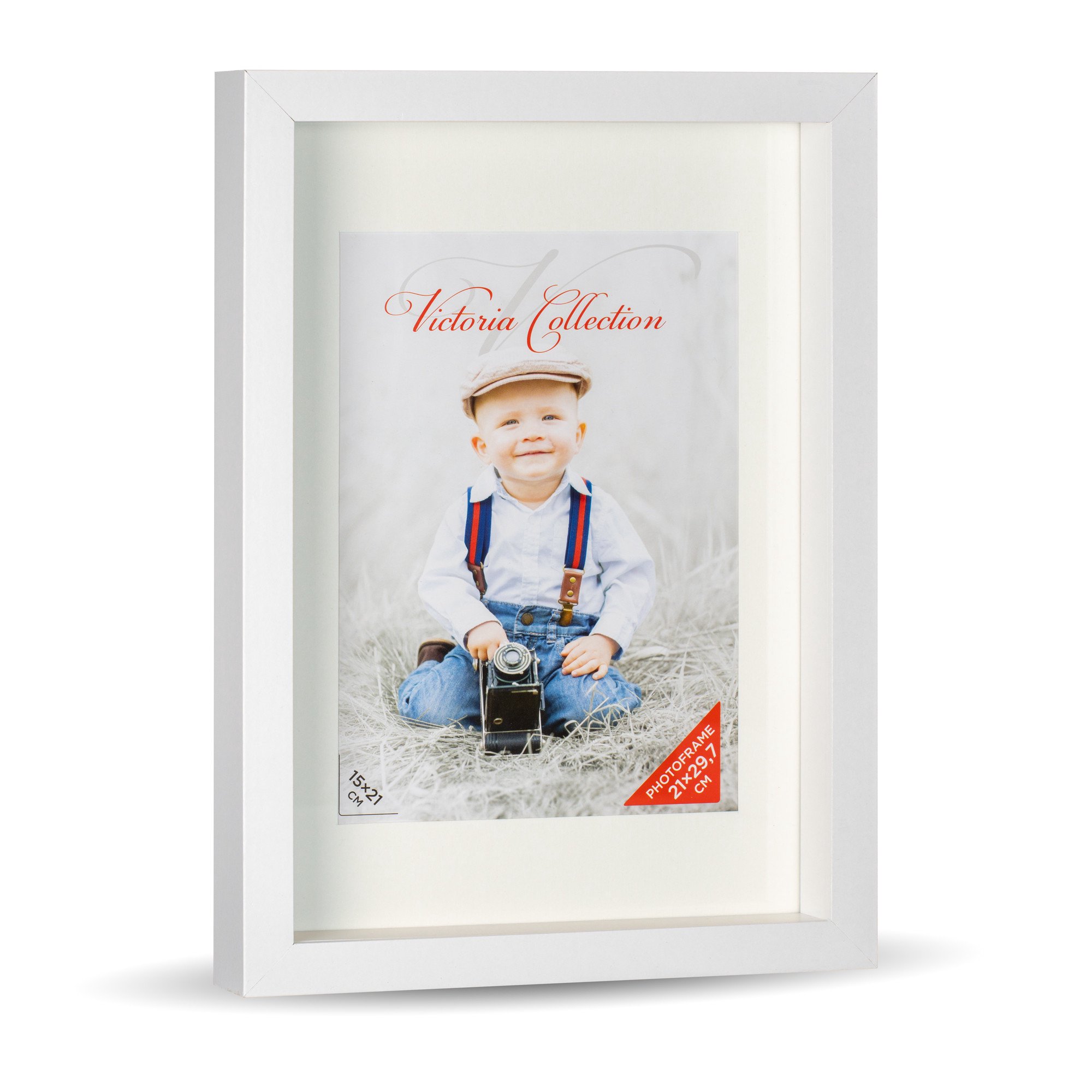Multifunctional Victoria Collection picture frame
Holds a 15×21cm photo with a passepartout, 21×2