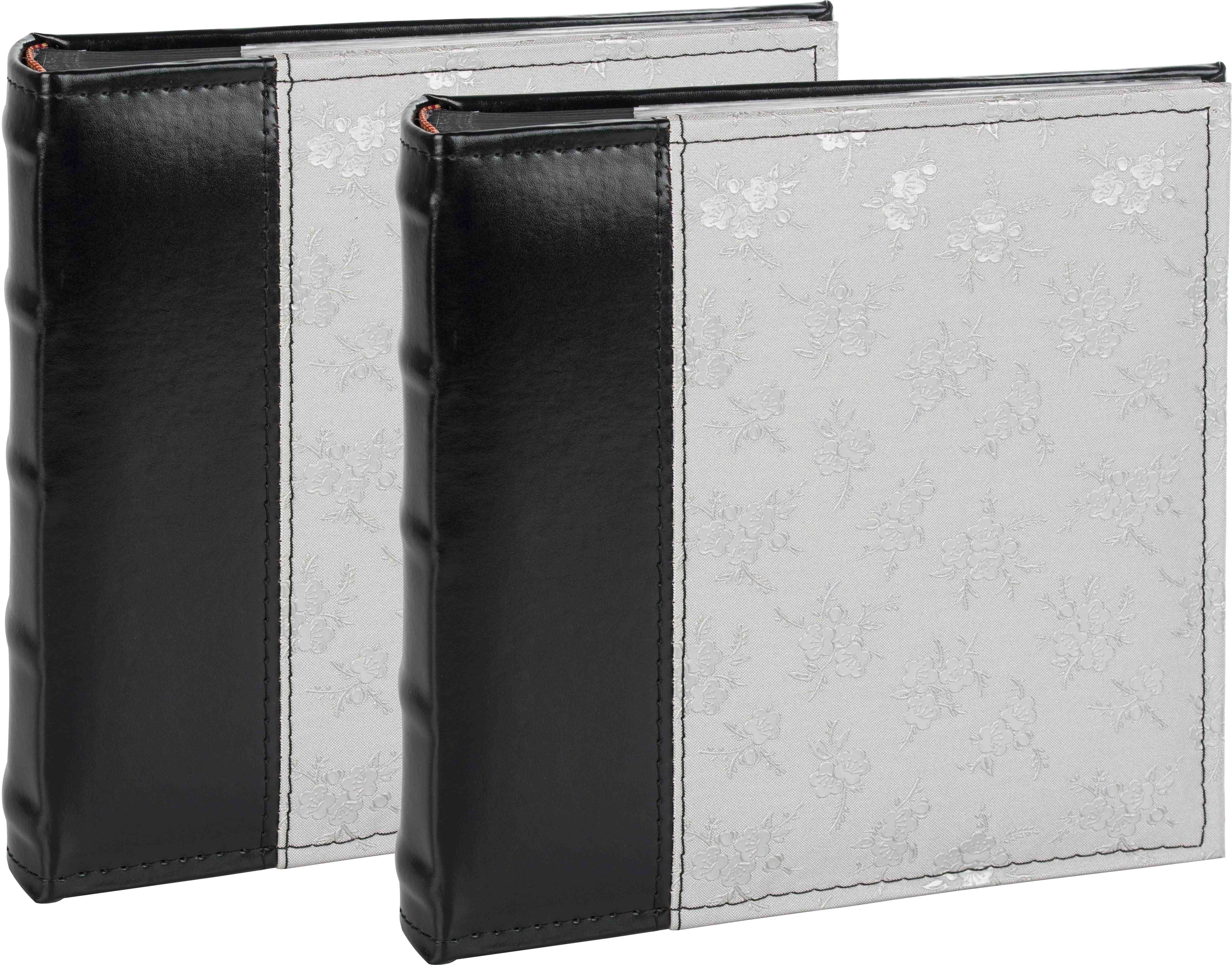 Classic photo album with flower motif
For 10 × 15 cm photos
Fits 200 photos
Black pages with me