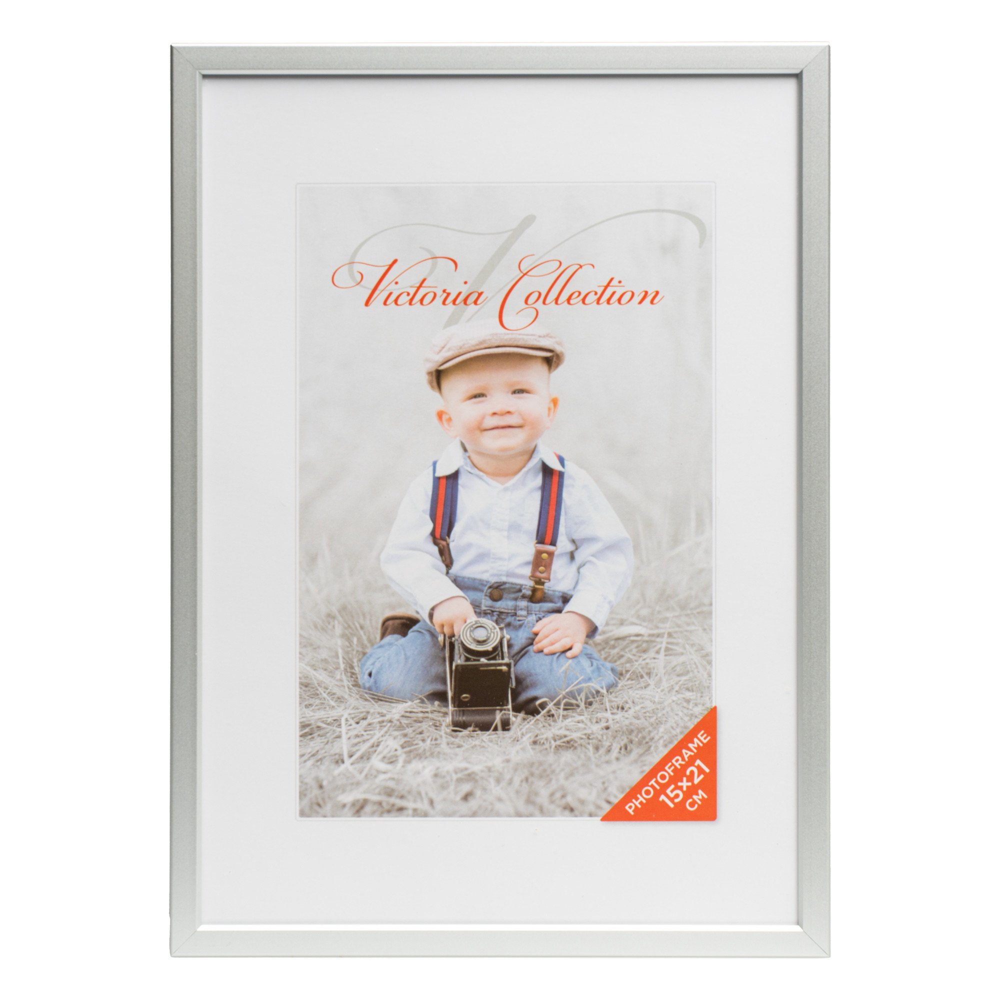 Minimalist Victoria Collection photo frame
Grey aluminium frame
Horizontal & vertical kickstand