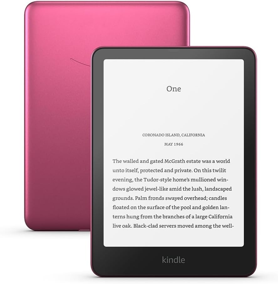 E-skaityklė Amazon Kindle Paperwhite 2024 12th Gen Signature Edition 32GB, metallic raspberry