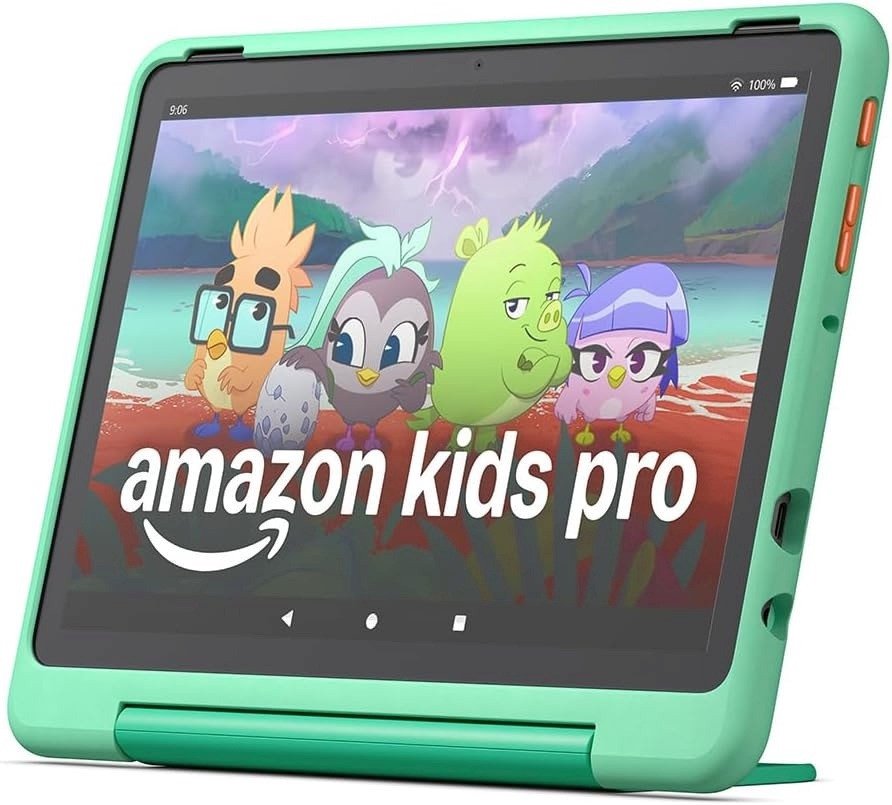 Planšetinis kompiuteris Amazon Fire HD 10 32GB Kids Pro (2023), mint green