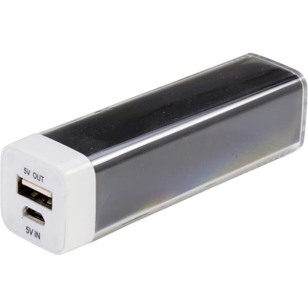 Išorinė  baterija DELTACO 2600mAh, 1A, juoda / PB-1015