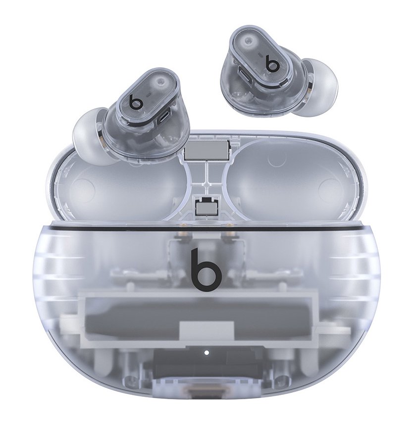 Ausinės BEATS Studio Buds +, triukšmą slopinančios, belaidės, transparent