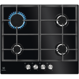 Electrolux KGG6426K Juoda Įmontuoti 56 cm Dujinė 4 zone(s)