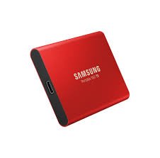 Išorinis SSD diskas SAMSUNG T5, 500GB, USB 3.1 Gen.2, raudonas / MU-PA500R/EU