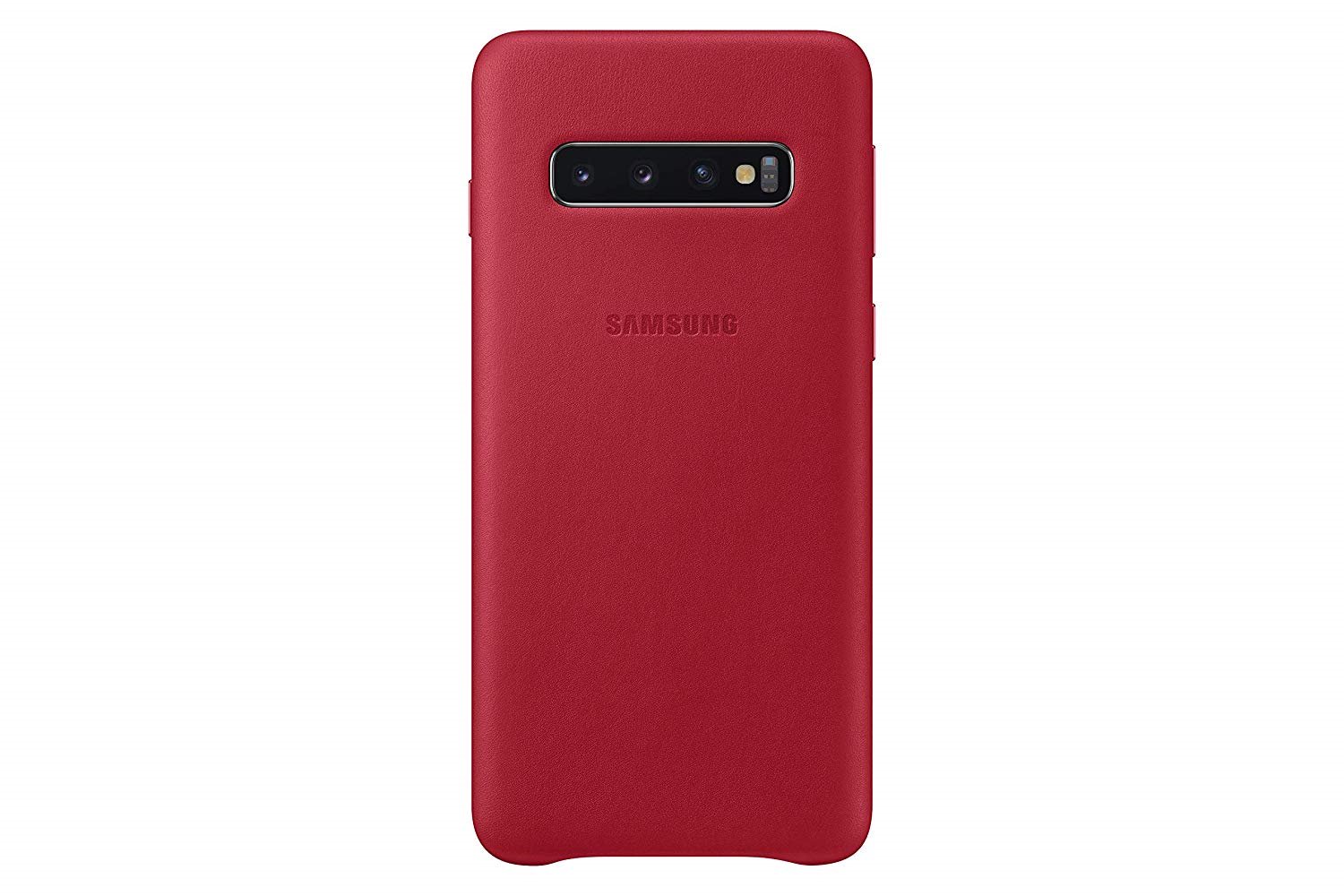 Dėkliukas SAMSUNG Galaxy S10, nugarėlė, odinė, raudona